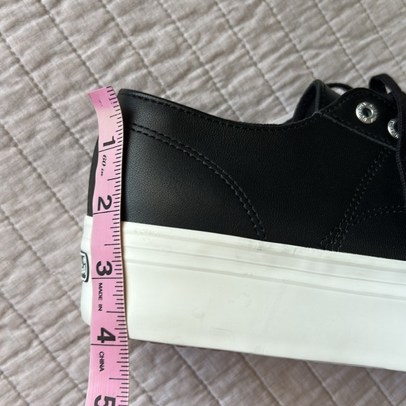 Superga 2790 Nappa matte black platform fashion sneakers 9 women’s - Picture 12 of 13